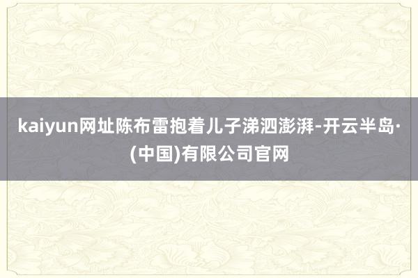 kaiyun网址陈布雷抱着儿子涕泗澎湃-开云半岛·(中国)有限公司官网