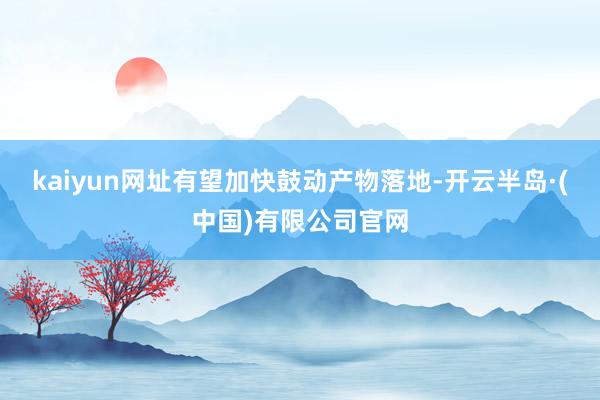 kaiyun网址有望加快鼓动产物落地-开云半岛·(中国)有限公司官网