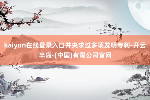kaiyun在线登录入口并央求过多项发明专利-开云半岛·(中国)有限公司官网