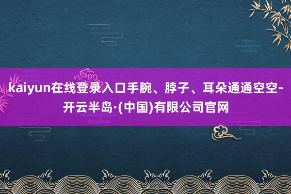 kaiyun在线登录入口手腕、脖子、耳朵通通空空-开云半岛·(中国)有限公司官网