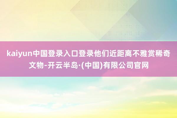 kaiyun中国登录入口登录他们近距离不雅赏稀奇文物-开云半岛·(中国)有限公司官网